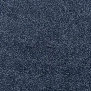 blue plain velvet-chenille fabric from Designers Guild