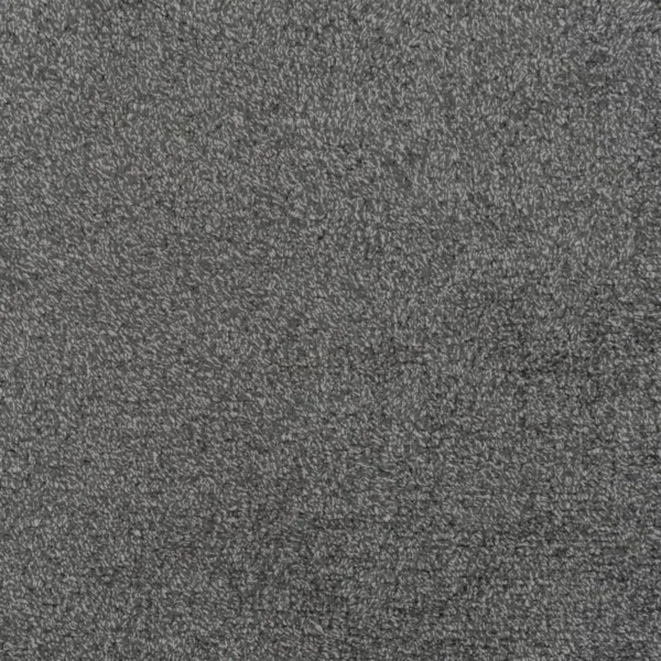 Azuara Fabric - Granite by black-grey plain velvet-chenille fabric from Designers Guild