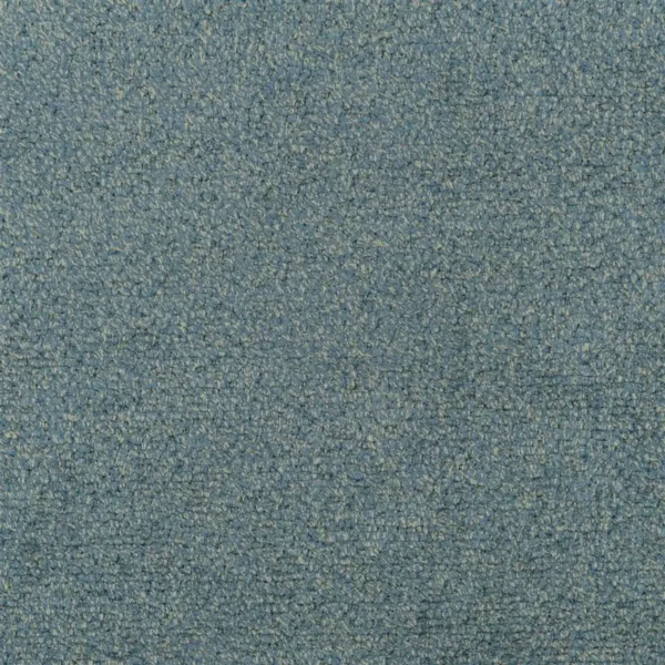 Azuara Fabric - Celadon by blue plain velvet-chenille fabric from Designers Guild