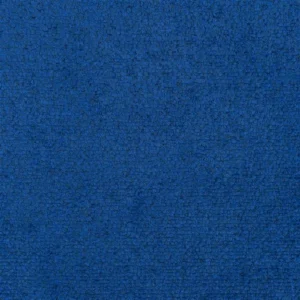 blue plain velvet-chenille fabric from Designers Guild