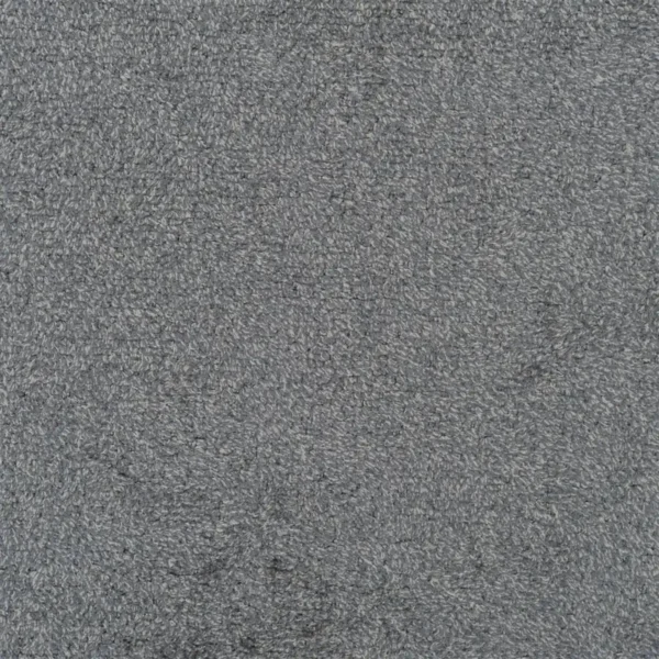Azuara Fabric - Silver by black-grey plain velvet-chenille fabric from Designers Guild