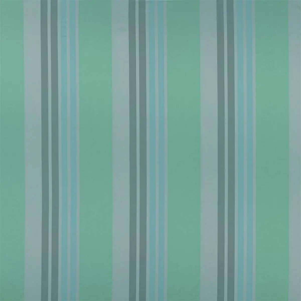Calozzo Largo Fabric - Aqua by green striped silk-satin fabric from Designers Guild