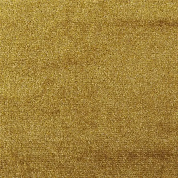 Azuara Fabric - Acacia by yellow plain velvet-chenille fabric from Designers Guild