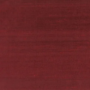 red plain silk-satin fabric from Designers Guild
