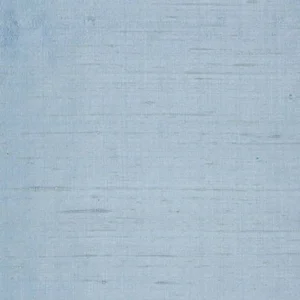 blue plain silk-satin fabric from Designers Guild