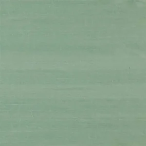 green plain silk-satin fabric from Designers Guild