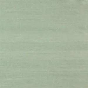 green plain silk-satin fabric from Designers Guild