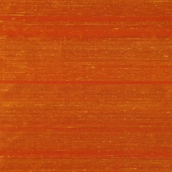 Chinon Fabric - Saffron by brown plain silk-satin fabric from Designers Guild