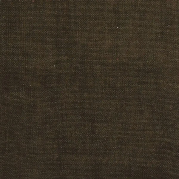 Bilbao Fabric - Espresso by brown plain velvet-chenille fabric from Designers Guild