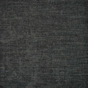 black-grey plain velvet-chenille fabric from Designers Guild