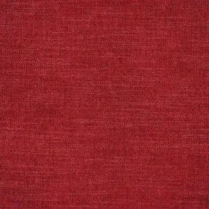 red plain velvet-chenille fabric from Designers Guild