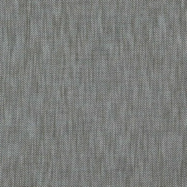 Keswick Fabric - Ash by black-grey plain woven fabric from Designers Guild