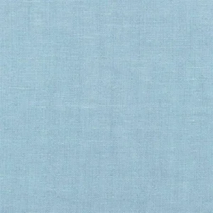 blue plain linen fabric from Designers Guild