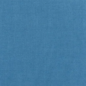 blue plain linen fabric from Designers Guild