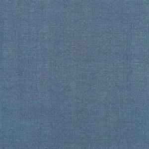 blue plain linen fabric from Designers Guild