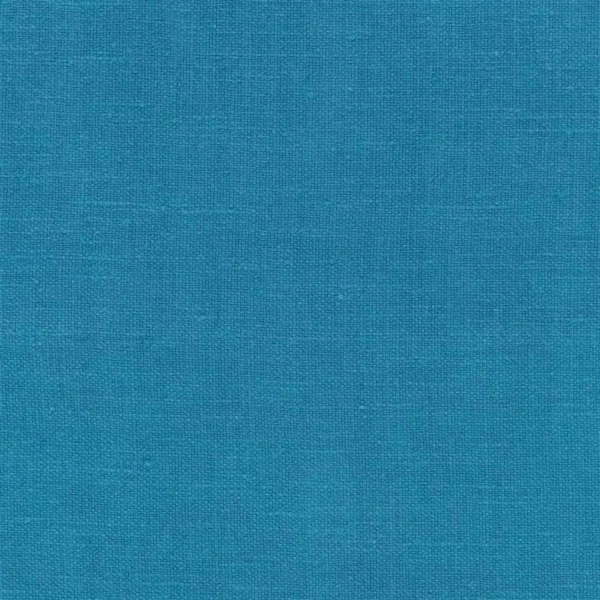 Brera Moda Fabric - Kingfisher by blue plain linen fabric from Designers Guild