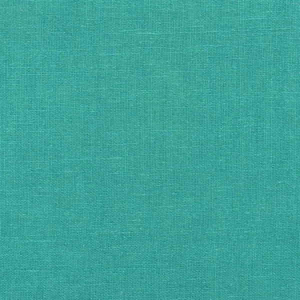 Brera Moda Fabric - Ocean by green plain linen fabric from Designers Guild