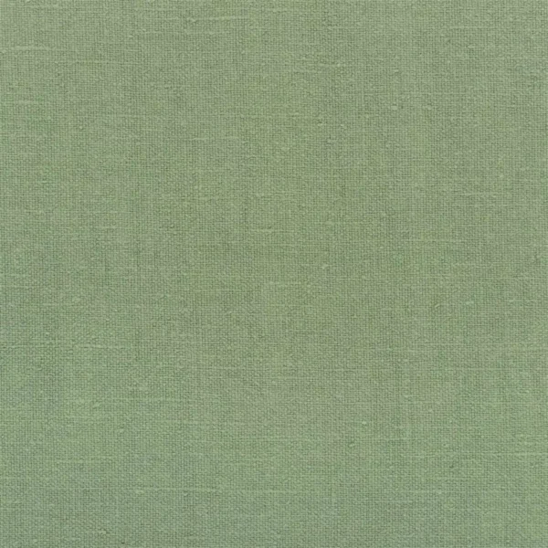 Brera Moda Fabric - Thyme by green plain linen fabric from Designers Guild