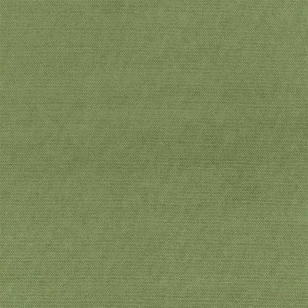 Madrid Fabric - Thyme by green plain cotton fabric from Designers Guild
