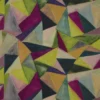 multicolour geometric linen fabric from Designers Guild