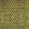 green geometric velvet-chenille fabric from Designers Guild