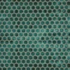 green geometric velvet-chenille fabric from Designers Guild