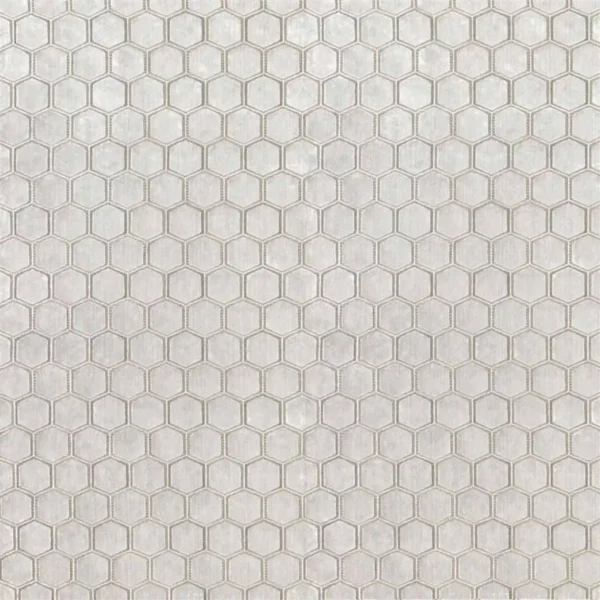 Manipur Fabric - Oyster by black-grey geometric velvet-chenille fabric from Designers Guild