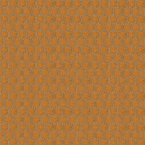 brown geometric velvet-chenille fabric from Designers Guild