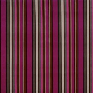 multicolour striped velvet-chenille fabric from Designers Guild