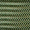 green geometric velvet-chenille fabric from Designers Guild