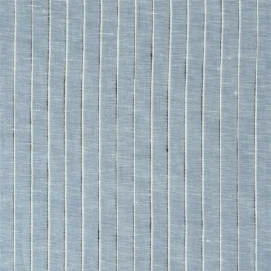 blue striped voile-sheer fabric from Designers Guild