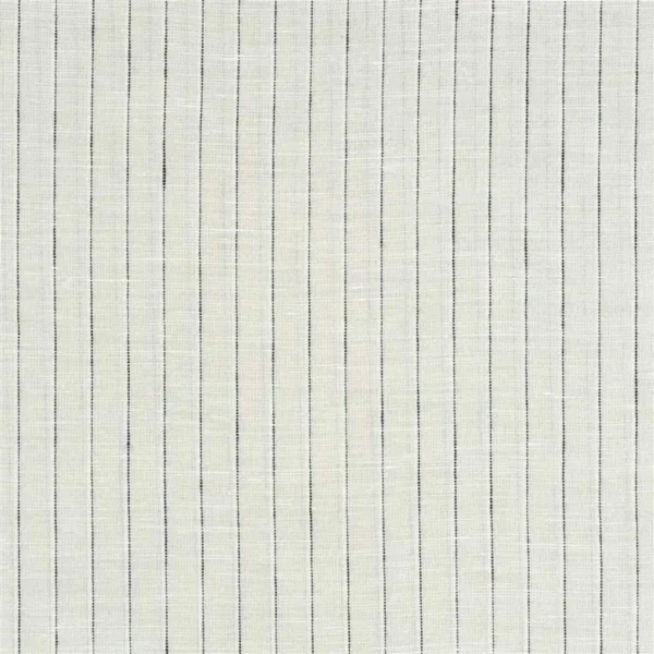 Ravoire Fabric - Putty by black-grey striped voile-sheer fabric from Designers Guild