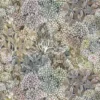 white botanical velvet-chenille fabric from Designers Guild