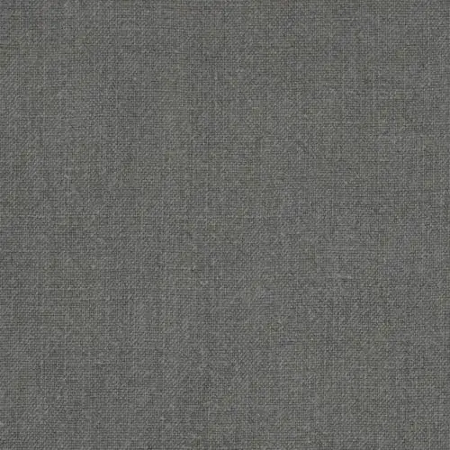 Brera Lino Fabric - Granite by black-grey plain linen fabric from Designers Guild