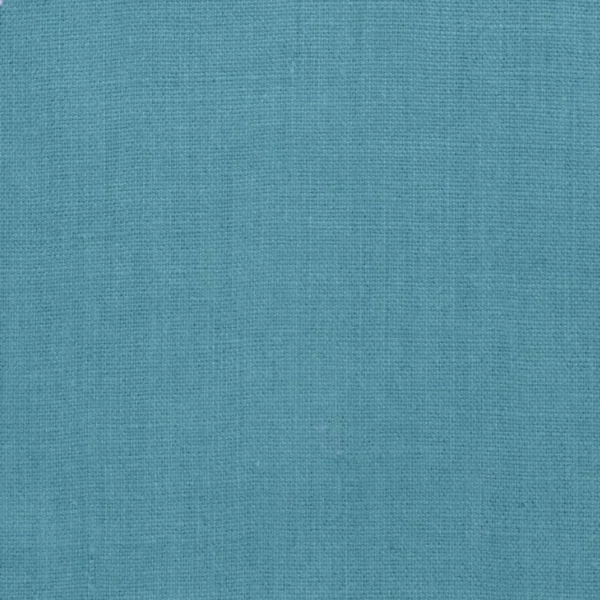 Brera Lino Fabric - Ocean by blue plain linen fabric from Designers Guild