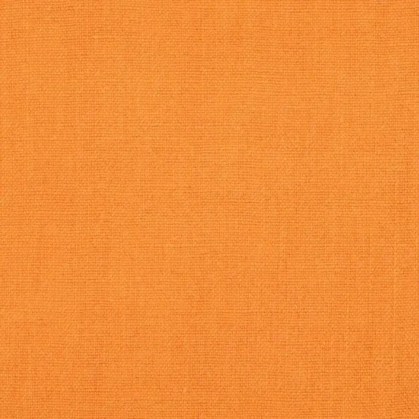 Brera Lino Fabric - Saffron by orange plain linen fabric from Designers Guild
