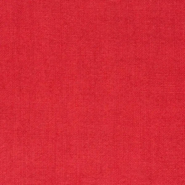 Brera Lino Fabric - Paprika by red plain linen fabric from Designers Guild