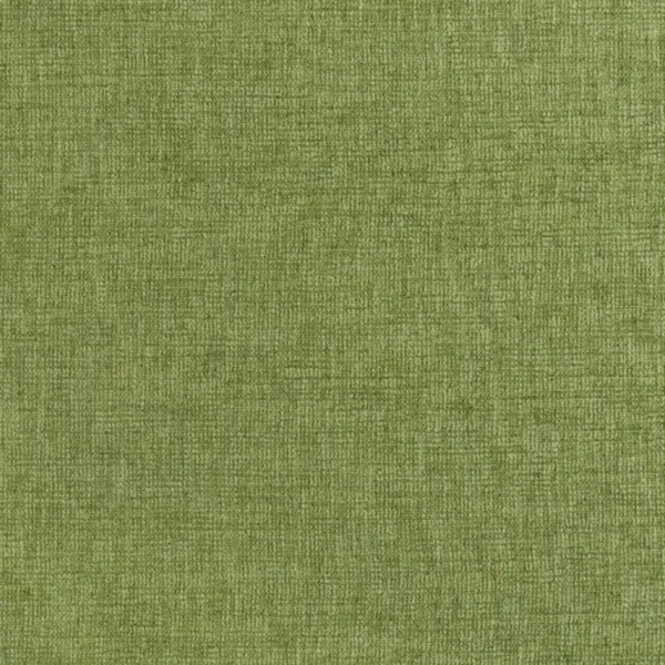Kalutara Fabric - Moss by green plain velvet-chenille fabric from Designers Guild