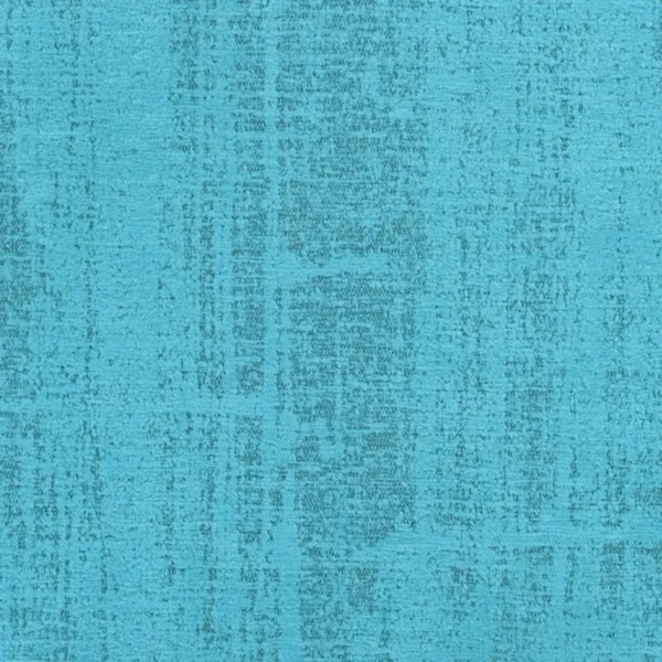 Ampara Fabric - Turquoise by blue plain velvet-chenille fabric from Designers Guild