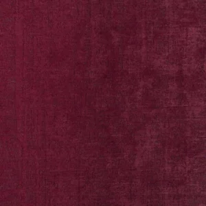 red plain velvet-chenille fabric from Designers Guild