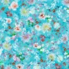 blue botanical cotton fabric from Designers Guild