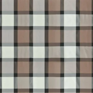 brown checked silk-satin fabric from Designers Guild