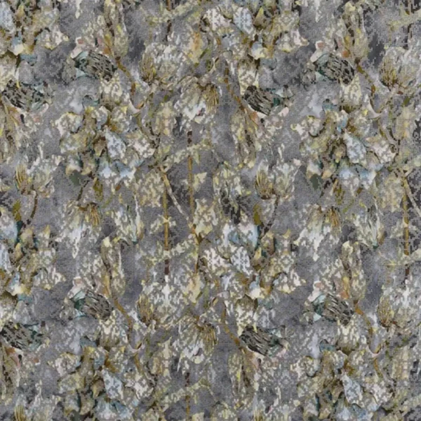 multicolour botanical velvet-chenille fabric from Designers Guild