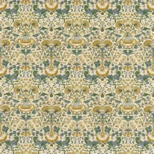 blue botanical cotton fabric from William Morris & Co