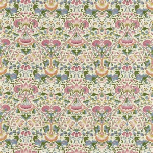 blue botanical cotton fabric from William Morris & Co