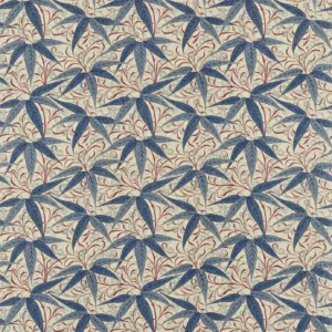 blue botanical cotton fabric from William Morris & Co