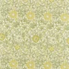 green botanical linen fabric from William Morris & Co