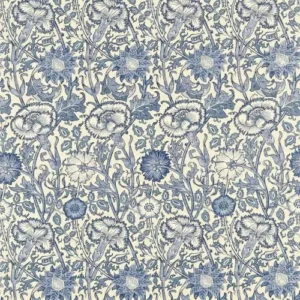 blue botanical linen fabric from William Morris & Co