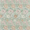 multicolour botanical linen fabric from William Morris & Co