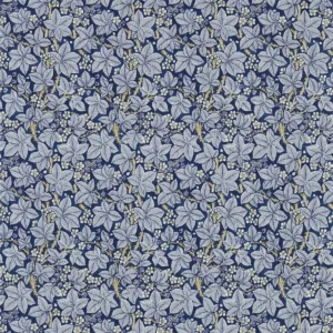 blue botanical linen fabric from William Morris & Co